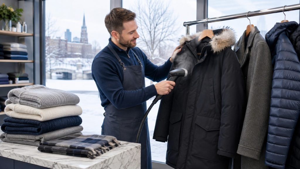 Keep parkas, wool coats, and down jackets warm and fresh all winter long. Practical cleaning and storage tips from London, Ontario's trusted dry cleaners.