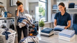 Compare wash and fold laundry service with doing it all yourself. See the real cost, time savings, and results for busy families across London, Ontario.